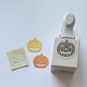 マーサスチュワート　ジャックオーランタン　カボチャ　パンプキン　ラージサイズ　ダブルパンチ　レア　パンチ　ハロウィン