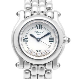ショパール ハッピースポーツ 腕時計 時計 ステンレススチール 27 8250-23 クオーツ レディース 1年保証 Chopard 中古 美品