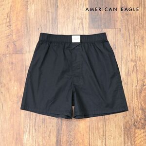 AMERICAN EAGLE/Mサイズ/トランクス 0220-2974 無地 シンプル ストレッチ 快適 下着 アンダーウェア 新品/黒/ブラック/ih173/