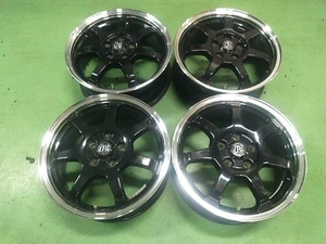 レアマイスター BRANDLE-LINE 15×6J 5H PCD100 +50 4本SET ブランドルライン (H24023) s