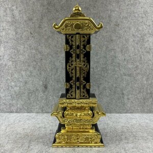 【展示品】 回出位牌 筆返回出 漆塗り 高さ13.5寸 仏具 sp-029-047