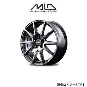 MID シュナイダー SLS アルミホイール 1本 ピクシスエポック LA350/LA360系(13×4J 4-100 INSET43 メタリックグレー)SCHNEIDER SLS