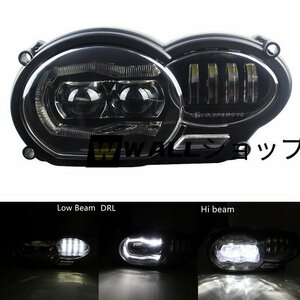 BMW LEDヘッドライト プロジェクターR1200GS 2004-2012 R 1200GS ADVアドベンチャー2005-2013 エンジェルアイ イカリング