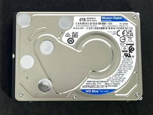 【送料無料】★ 4TB ★ WD40NPZZ【使用時間：1262ｈ】　2021年製　良品　Western Digital Blue　2.5インチ内蔵HDD/15mm/SATA600/5400