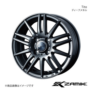 Zamik/Tito ハイゼットカーゴ S320系 アルミホイール4本セット【12×4.0B 4-100 INSET42 ディープメタル】0037580×4