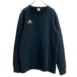 adidas ロゴ スウェット トレーナー M ブラック アディダス スポーツ 古着卸 アメリカ仕入 a609-7121