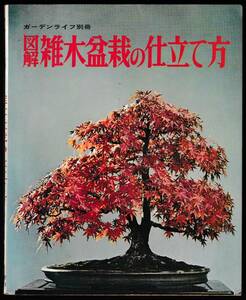 本　　ガーデンライフ別冊　　図解　雑木盆栽の仕立て方　ガーデンライフ編　誠文堂新光社　　昭和49年3月30日発行　