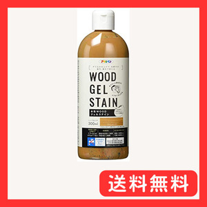 アサヒペン 塗料 ペンキ 水性WOODジェルステイン 300ml ライトオーク 水性 ジェルタイプ 半艶 ステイン仕上げ