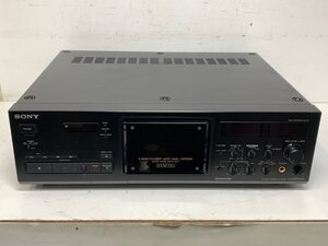 【ジャンク】SONY TC-K333ESG＜トレイ開閉NG＞※サイドウッド欠品 ソニー カセットデッキ MADE IN JAPAN ※引取り可 □