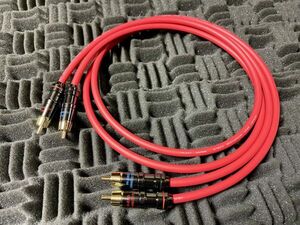 5m×2本セット MOGAMI2534 Red RCAケーブル 5.0mステレオペア スピーカー コンポジット AV モガミ 赤 クラシックプロ CLASSIC PRO 2