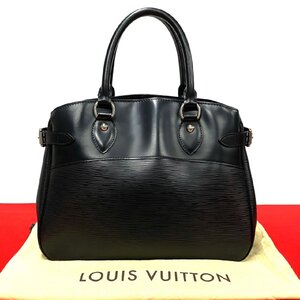 極 美品 袋付 希少品 LOUIS VUITTON ルイヴィトン パッシィPM エピ レザー ハンドバッグ ミニ トートバッグ ブラック ノワール 黒 19788