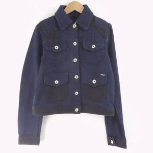 美品 DIESEL ディーゼル G-VERA GIACCA ジャケット ネイビー XS レディース AY3553A44