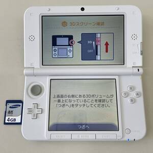 【美品】任天堂/Nintendo 3DS LL ミント×ホワイト 本体のみ ◆　10607-B