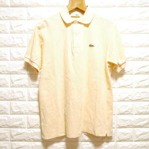 F6 □ CHEMISE LACOSTE □ ケミスラコステ　ポロシャツ　黄系　中古　サイズ？