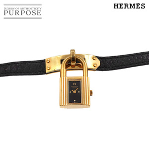 エルメス HERMES ケリーウォッチ ヴィンテージ レディース 腕時計 ブラック クォーツ ウォッチ カデナ Kelly Watch 90244849