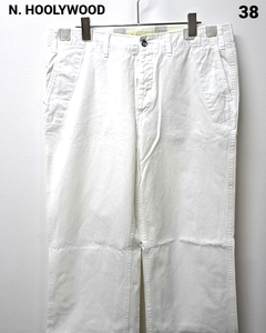 38 初期【N.HOOLYWOOD WORK PANTS 825pieces White ミスターハリウッド ワークパンツ エヌハリウッド コットンパンツ ホワイト】