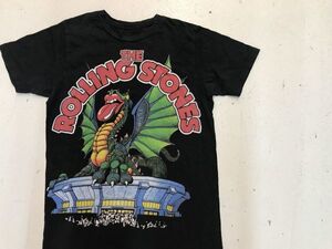 【古着レア美品ローリングストーンズバンドTシャツ黒M】THEROLLINGSTONESバンドミックジャガーキースリチャーズVINTAGEビンテージ