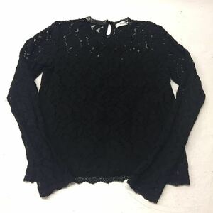 送料無料★MOUSSY マウジー★長袖レースシャツ ブラックレーストップス★黒★サイズ1 #40423sNj59