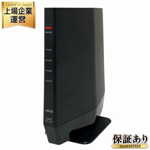 Buffalo WiFi ルーター無線LAN Wi-Fi 6 11ax / 11ac AX5400 4803+574Mbps WSR-5400 AX6P NBK 中古 O9483993