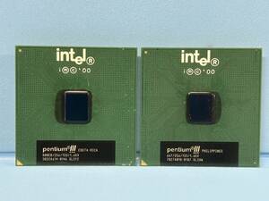 ★ジャンク品★CPU PENTIUMⅢ ペンティアム３ 2枚セット 動作未確認 