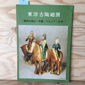 ◎3FJA-191004　レア［東洋古陶磁展　－陶芸の流れ・中国・ペルシア・日本ー］釉裏紅芭蕉文水注　ラスター彩人物文鳳形水注