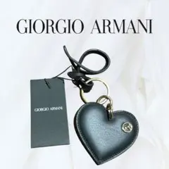 GIORGIO ARMANI ブラックハートキーリング