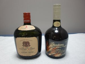 C107／未開栓【SUNTORY OLD サントリーオールド60ml 43％/スペシャルリザーブ ウイスキー760ml 43％ 計2点 】古酒/ウイスキー