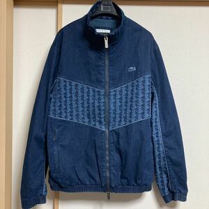 【未使用】LACOSTE ラコステ トラックジャケット ストレッチデニム ダークインディゴ サイズ50 M BH008J-99 正規品