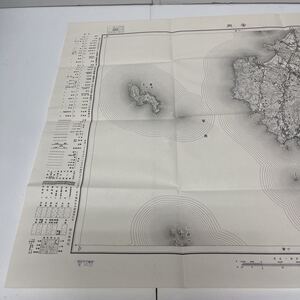 古地図 地形図 五万分之一 国土地理院 昭和26年応急修正 昭和26年発行 安岡 山口県 福岡県