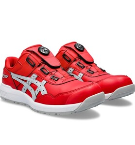 アシックス 安全靴 CP306 クラシックレッド×ピエドモントグレー FCP306BOA-600-275 ウィンジョブ ASICS