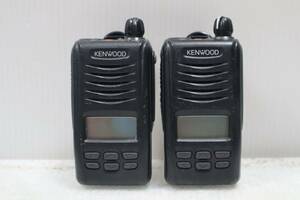 N2392(8)　 h Kenwood 2台セット　UHF 無線電話装置 TPZ-D503　バッテリー無し