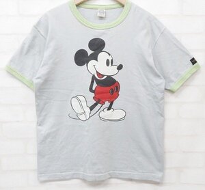 7T2263■クリックポスト対応■トイズマッコイ ミッキーマウス 半袖リンガーTシャツ TOYSMcCOY