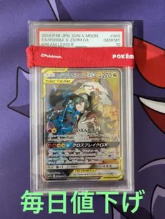 安心鑑定　PSA10 レシラム＆ゼクロムGX