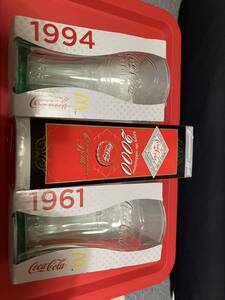 コカ・コーラ 2000年 記念ボトル 300ml 箱付き ビン レトロ 限定品 希少 レア Coca-Cola&マクドナルドコラボグラス1961と1994