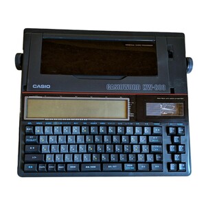 S10014 ワープロ カシオ CASIOWORD HW−800JS BK 1987年 プリンター ワープロ専用機