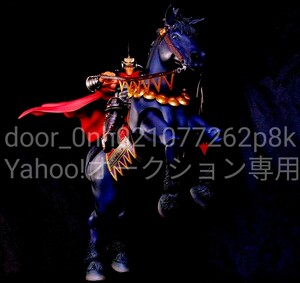 JC HOKUTO NO KEN RAOH & KOKUOH-GO ACTION FIGURE 原哲夫/武論尊 北斗の拳 世紀末覇者 拳王 ラオウ & 黒王号 アクションフィギュア 