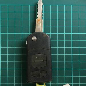 MZ 2957 マツダ 純正 キーレス スマートキー プレマシー MPV 両側スライドドア 等ジャックナイフ 4ボタン