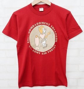 3T0729■クリックポスト対応商品■未使用品 リアルマッコイズ 840th BOMBARDMENT SQUDARON USAF 半袖Tシャツ THE REALMcCOYS