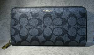 ★「COACH　コーチ長財布 シグネチャー ラウンドファスナー ラウンドジップ」★