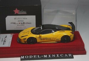 ▲超希少！世界60台！FuelMe 1/43 フェラーリ Ferrari 458 Italia LB★Works Liberty Walk イエロー