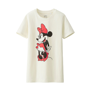 残少★ ユニクロ ディズニー ミニー コラボ Tシャツ Mサイズ 宮本彩菜 UT 半袖 白 ホワイト ピンク TDL 新品 未使用