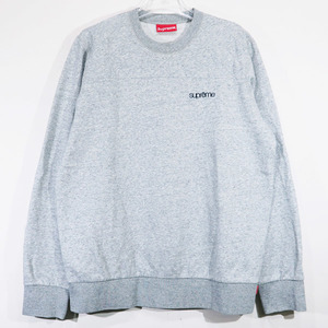 SUPREME シュプリーム 14SS QUILTED PANEL CREWNECK キルティング パネル クルーネック スウェット グレー noz