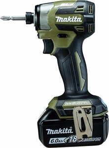 最新機種 新品 makita マキタ 充電式インパクトドライバ TD173DRGXO オリーブ 18V 6.0Ah バッテリ(BL1860B)2本 ・充電器・ケース付 17