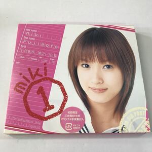 【中古品】藤本美貴 MIKI ① 初回限定 CD