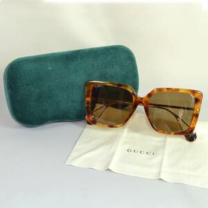 グッチ GUCCI サングラス GG0435sa 003 ユニセックス メンズ レディース 中古美品