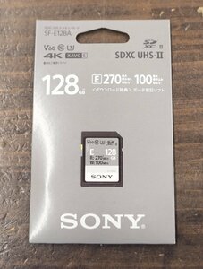 １円スタート!!新品未使用 SONY ソニー SDXC メモリーカード 128GB SF-E128A Class10 UHS-II対応 V60 IPX7準拠 SDカード