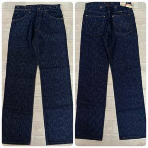 Wrangler/ラングラー/M1722/デニムパンツ/シンチバック/サスペンダードーナツボタン/霜降り/隠しリベット/32/新品タグ付き