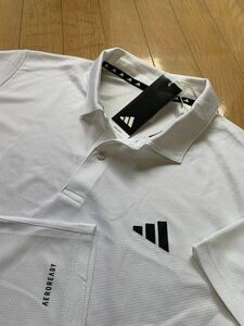 ★【新品】【XL】送料185円！adidas(アディダス)「AEROREADY」/吸汗速乾！半袖シャツ/WHT★