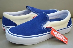 新品未使用 VANS バンズ SLIP ON PRO スリッポン プロ POPCUSH採用 定価11,000円 スエード スカイネイビー US9 27センチ 送料無料!!