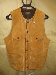 テンダーロイン　TENDERLOIN T-SADDLE SUEDE VEST　サドル　スエード　レザー　ボア　ベスト　XS